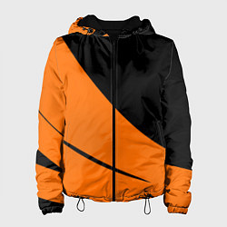 Женская куртка Чёрно-оранжевый двуцветный