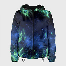 Женская куртка Зеленые языки пламени