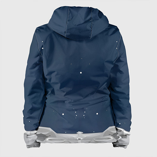Женская куртка Капибара космонавт в космосе / 3D-Белый – фото 2