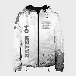 Куртка с капюшоном женская Bayer 04 - white gradient вертикально, цвет: 3D-черный