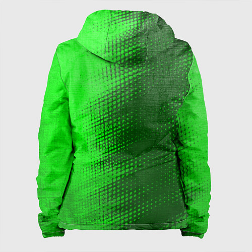 Женская куртка Black Butler - green gradient по-вертикали / 3D-Черный – фото 2