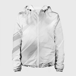 Женская куртка Светлый серый полосы с градиентом