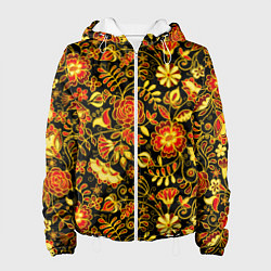 Женская куртка Цветочный золотой узор