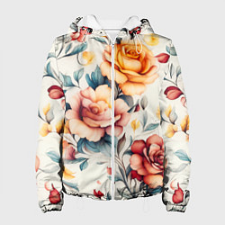 Женская куртка Паттерн с переплетением цветов