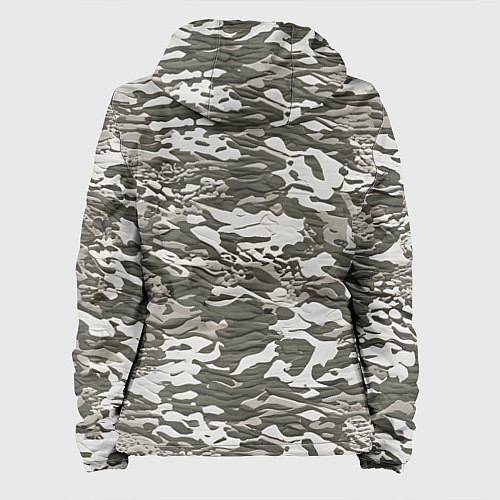 Женская куртка Фактурный камуфляж / 3D-Белый – фото 2