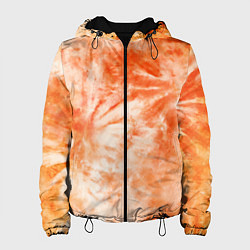 Женская куртка Оранжевый тай-дай пятна