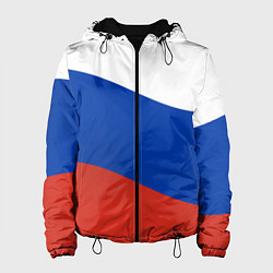 Женская куртка Флаг России волной