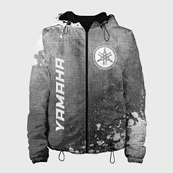 Куртка с капюшоном женская Yamaha - grey gradient вертикально, цвет: 3D-черный