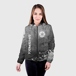 Куртка с капюшоном женская Yamaha - grey gradient вертикально, цвет: 3D-черный — фото 2