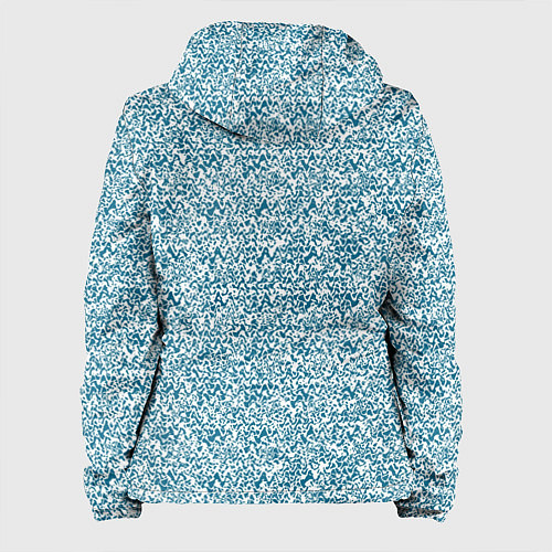 Женская куртка Бело-синий текстурный / 3D-Белый – фото 2