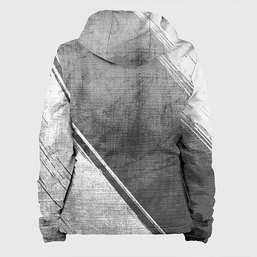 Женская куртка Akira - grey gradient вертикально / 3D-Черный – фото 2