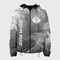 Куртка с капюшоном женская Daewoo - grey gradient вертикально, цвет: 3D-черный