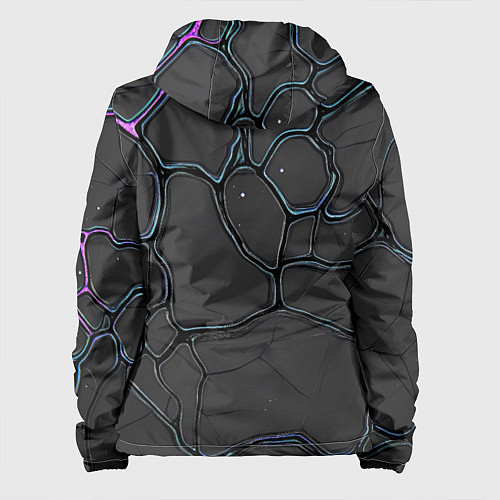 Женская куртка Плита хай-тек текстура / 3D-Белый – фото 2