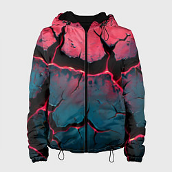 Женская куртка Объемные разломы текстура