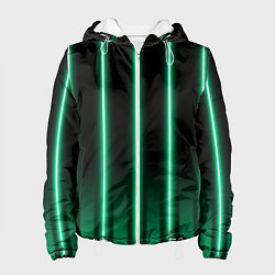Куртка с капюшоном женская Neon turquoise, цвет: 3D-белый