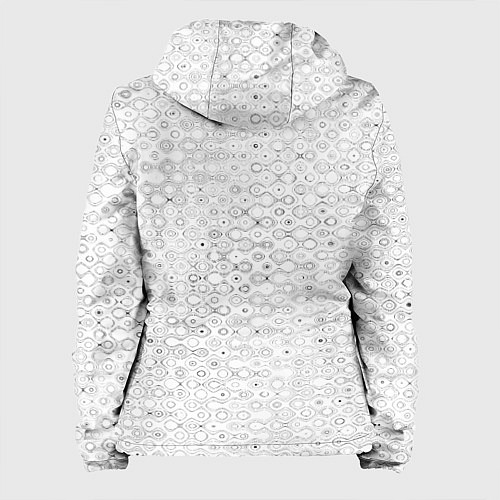 Женская куртка Белый с абстрактным узором / 3D-Белый – фото 2