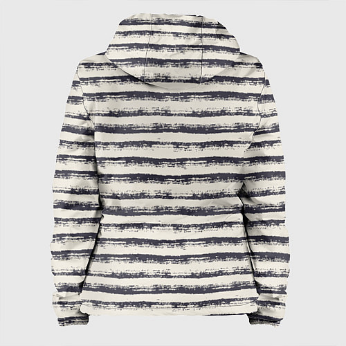 Женская куртка Тёмные полосы на светлом / 3D-Черный – фото 2