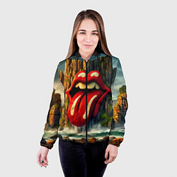 Куртка с капюшоном женская Rolling Stones - sea rocks, цвет: 3D-черный — фото 2