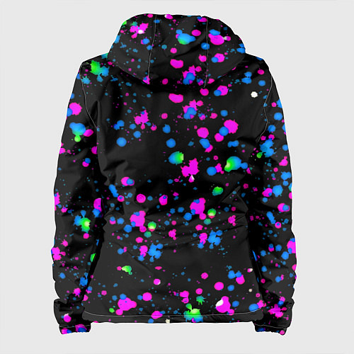 Женская куртка Monster energy неоновые краски / 3D-Белый – фото 2