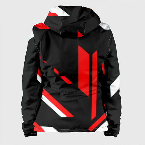 Женская куртка Nirvana текстура полосы / 3D-Белый – фото 2