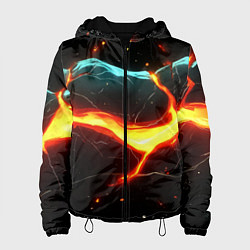 Женская куртка Лава в черной текстуре