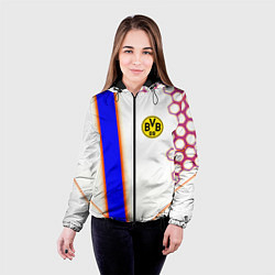 Куртка с капюшоном женская Borussia geometry sport, цвет: 3D-черный — фото 2