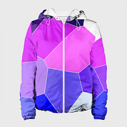 Женская куртка Сине-розовый крупные фрагменты