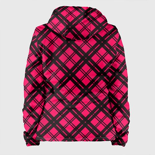Женская куртка Чёрно-розовый крупная клетка / 3D-Черный – фото 2