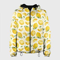 Женская куртка Сочные лимоны - паттерн