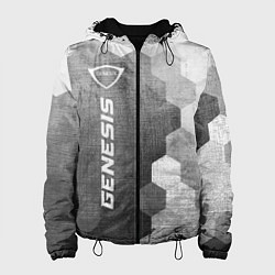 Куртка с капюшоном женская Genesis - grey gradient по-вертикали, цвет: 3D-черный