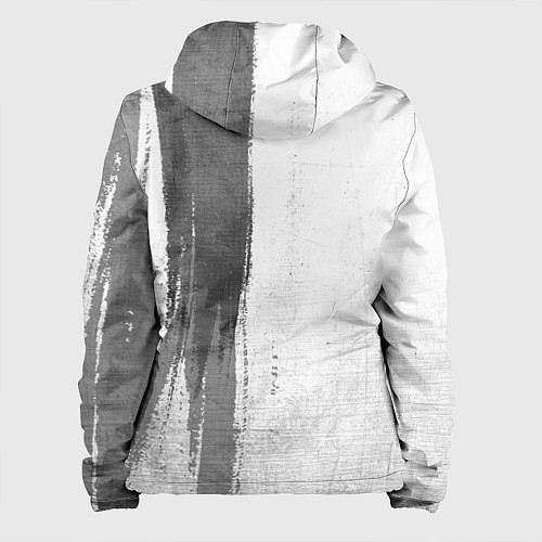 Женская куртка Asking Alexandria - white gradient по-вертикали / 3D-Черный – фото 2