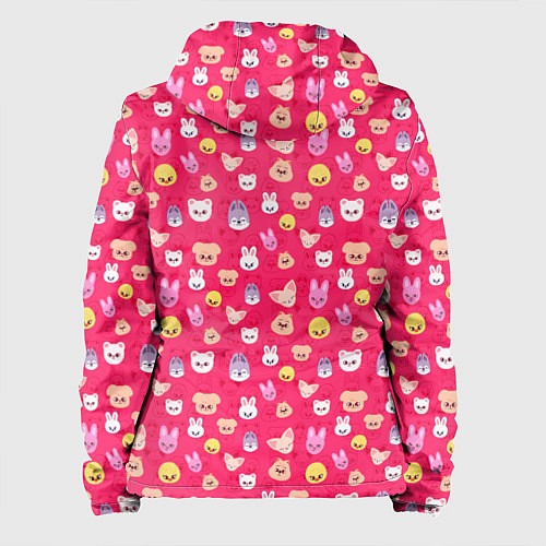 Женская куртка Skzoo pattern pink / 3D-Белый – фото 2