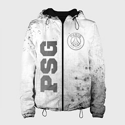 Куртка с капюшоном женская PSG - white gradient вертикально, цвет: 3D-черный