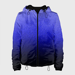 Женская куртка Градиент индиго из синего в чёрный