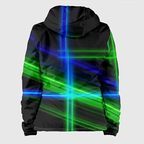 Женская куртка Color blue black green / 3D-Белый – фото 2