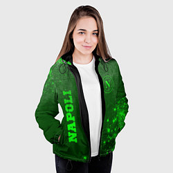 Куртка с капюшоном женская Napoli - green gradient вертикально, цвет: 3D-черный — фото 2
