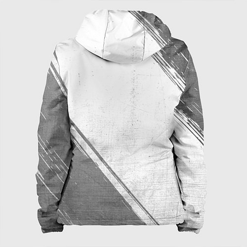 Женская куртка Lazio - white gradient вертикально / 3D-Черный – фото 2