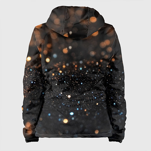 Женская куртка Черный текстурный фон / 3D-Белый – фото 2