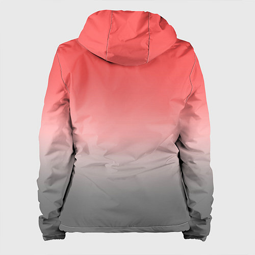 Женская куртка Бледный красно-серый градиент / 3D-Белый – фото 2