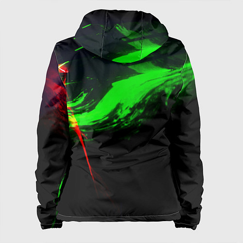 Женская куртка Color black green red / 3D-Белый – фото 2