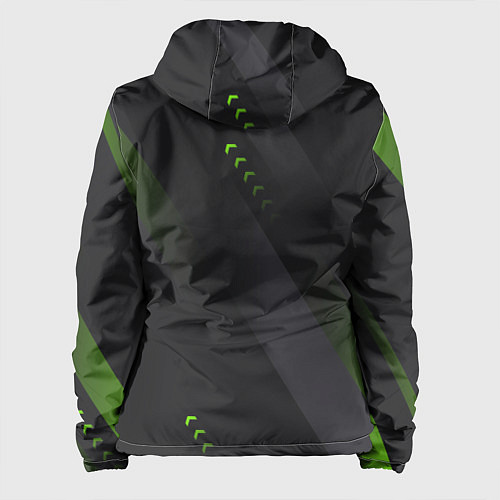 Женская куртка Color black green / 3D-Белый – фото 2