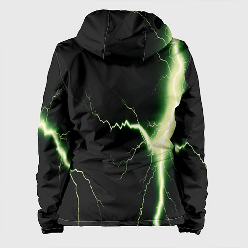 Женская куртка Lightning yellow текстура / 3D-Белый – фото 2