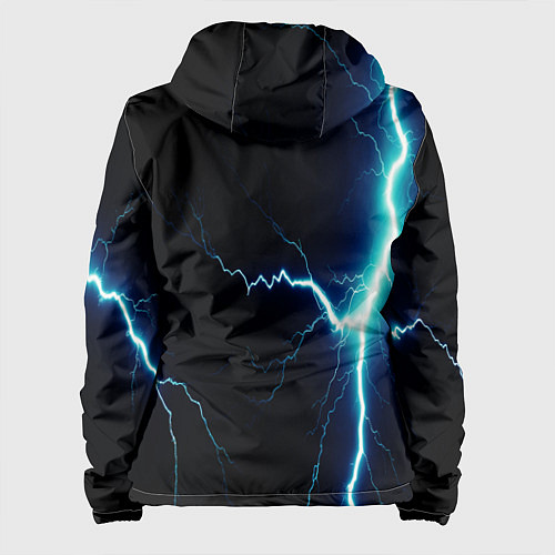 Женская куртка Lightning light blue / 3D-Белый – фото 2