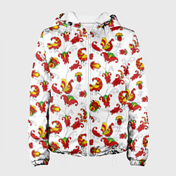 Женская куртка Русский народный орнамент в стиле росписей Северно