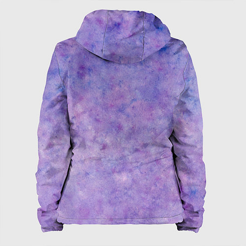 Женская куртка Фиолетовый свет фонаря / 3D-Белый – фото 2