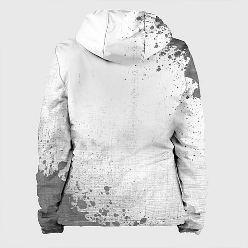 Женская куртка Powerwolf - white gradient вертикально / 3D-Черный – фото 2