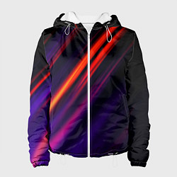 Куртка с капюшоном женская Multicolored, цвет: 3D-белый