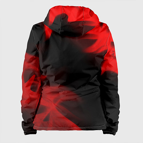 Женская куртка Exeed - red gradient вертикально / 3D-Черный – фото 2