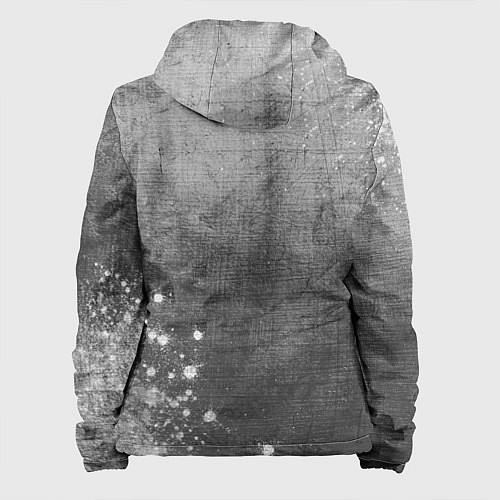 Женская куртка Thirty Seconds to Mars - grey gradient вертикально / 3D-Черный – фото 2