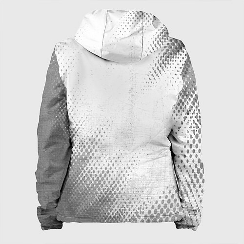 Женская куртка Toyota - white gradient вертикально / 3D-Черный – фото 2